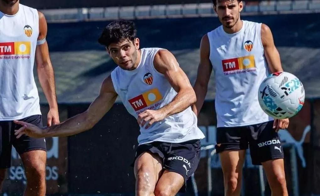 Valencia HC - Equipo titular Valencia HC en formación antes de un partido oficial